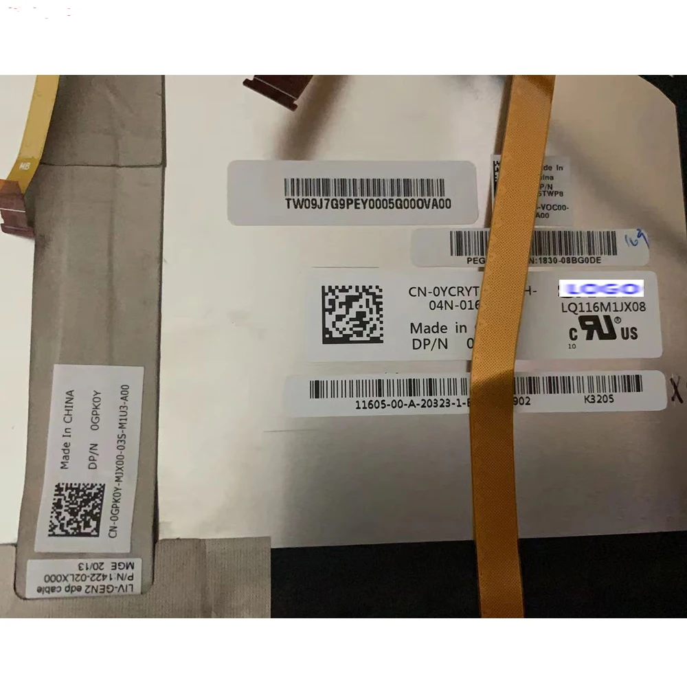 Dp-n 0YCRYT 11 6 дюймов 1920X1080IPS FHD 30-контактный EDP 100% sRGB 60 Гц LQ116M1JX08 ЖК-экран сенсорный в