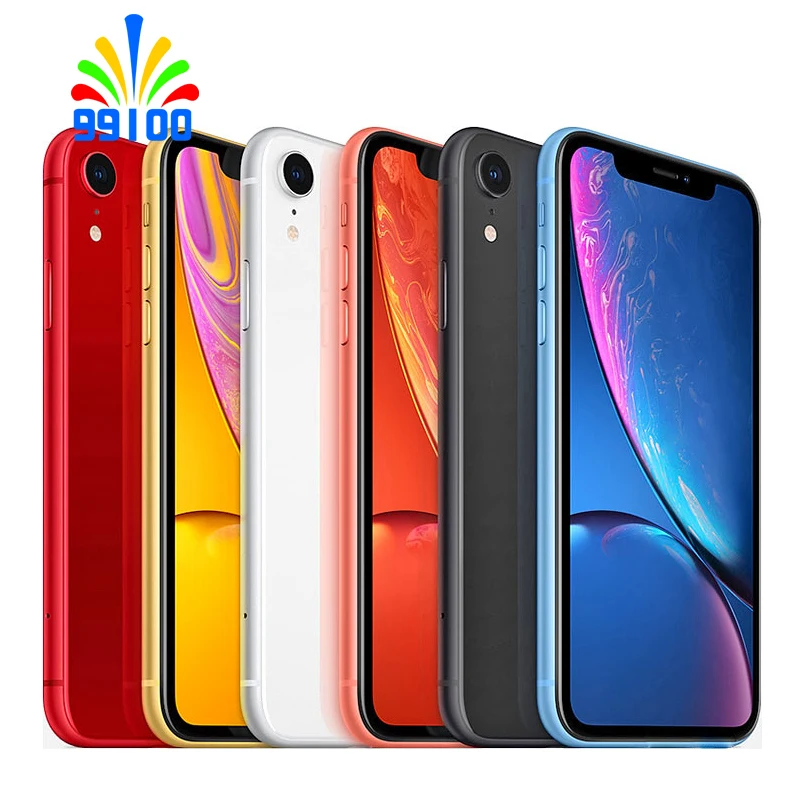 Б/у разблокированный сотовый телефон Apple iPhone XR 6 1 дюйма с распознаванием лица 3 ГБ +