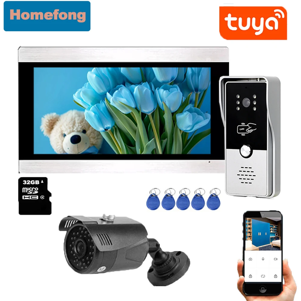 

HomeFong 7" беспроводной видеодомофон