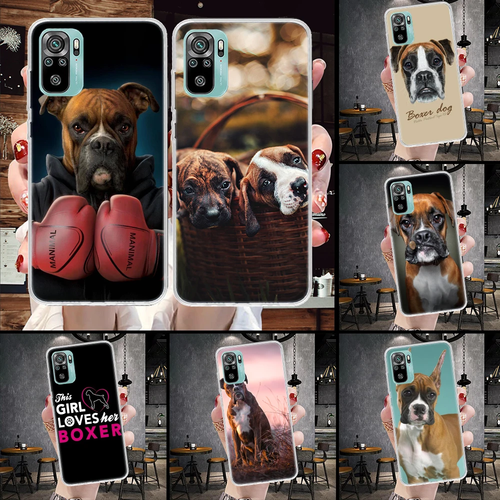 Мягкий телефонный чехол Boxer Dog для Xiaomi Redmi 9A 9C 9T 10A 10C 10 9 Prime 10X 8A 8 7A 7 6A 6 Pro K40 K20 K30, чехол