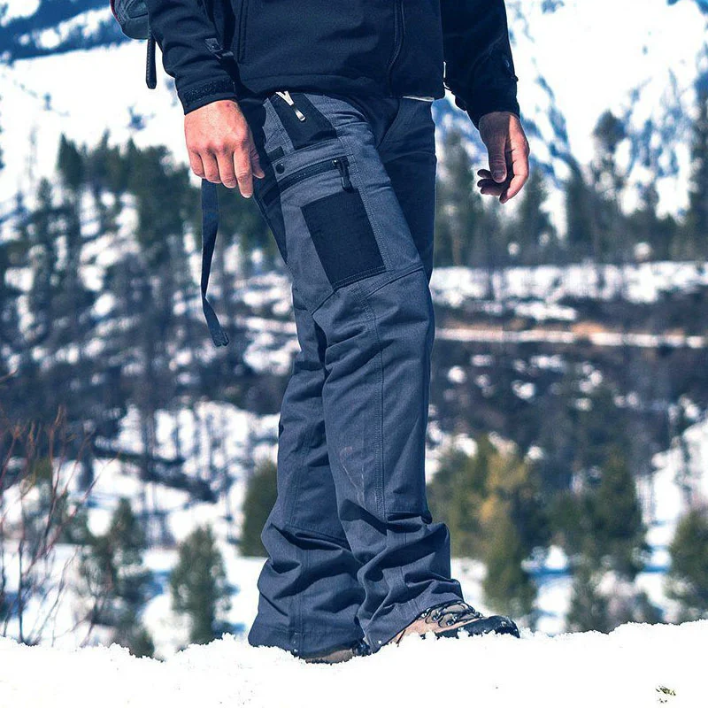 

Autumn Winter Tactical Pants Mens Cargo Pants Military Multi-Pockets Mentrousers Wear-Resistant Overalls Outdoor Hiking Pants