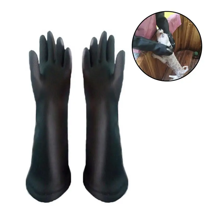 

Waterproof Pet Gloves Bite Proof Reinforced Leather Mittens Strong Tendon Bath Gloves Multipurpose Pet Bathing Tool For Cats Dog