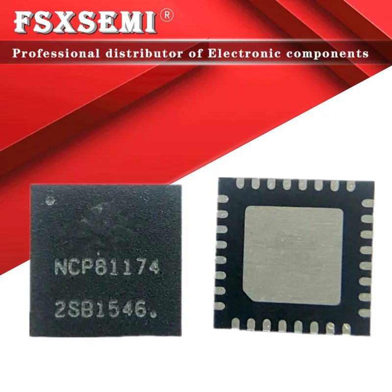 Набор микросхем NCP81174MNTXG NCP81174 QFN-32, 5 шт.