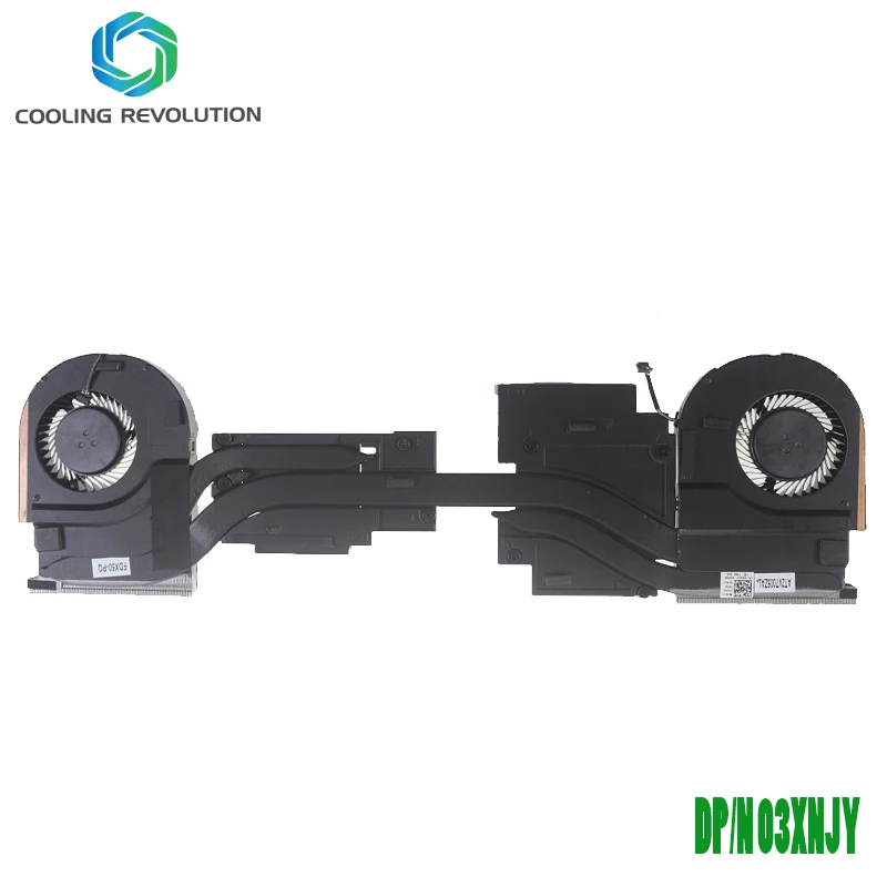 Portátil Cpu Gpu Dissipador de Calor Ventilador 4pin para Dell Precision 7550 Fdx50-pq 03xnjy