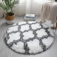 bubble kiss fluffy round rug carpets for living room home decor bedroom kid room floor mat decoration salon thicker pile rug