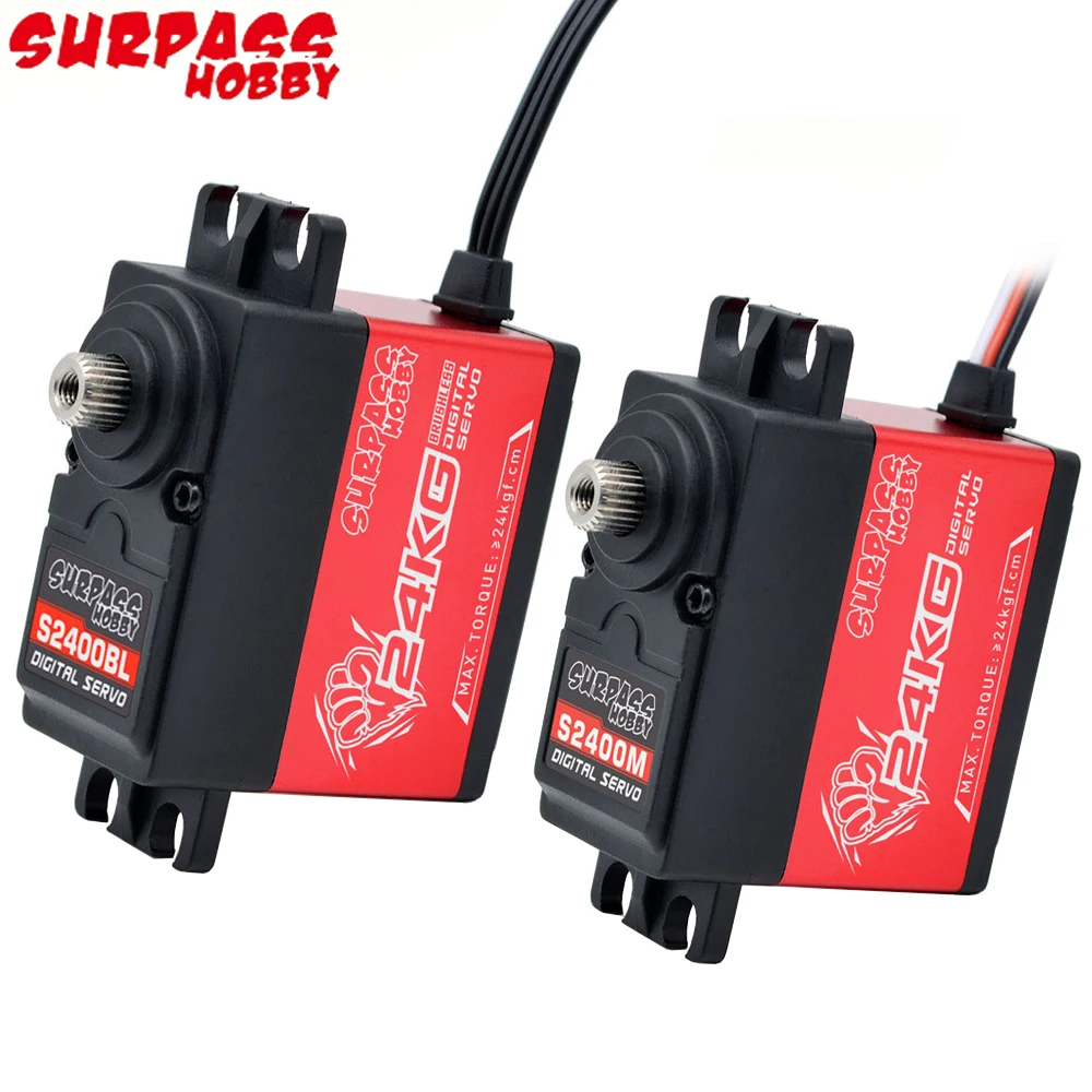 Водонепроницаемый цифровой сервопривод Surpass Hobby S2004M S2004BL, 6-7,4 В, 24 кг