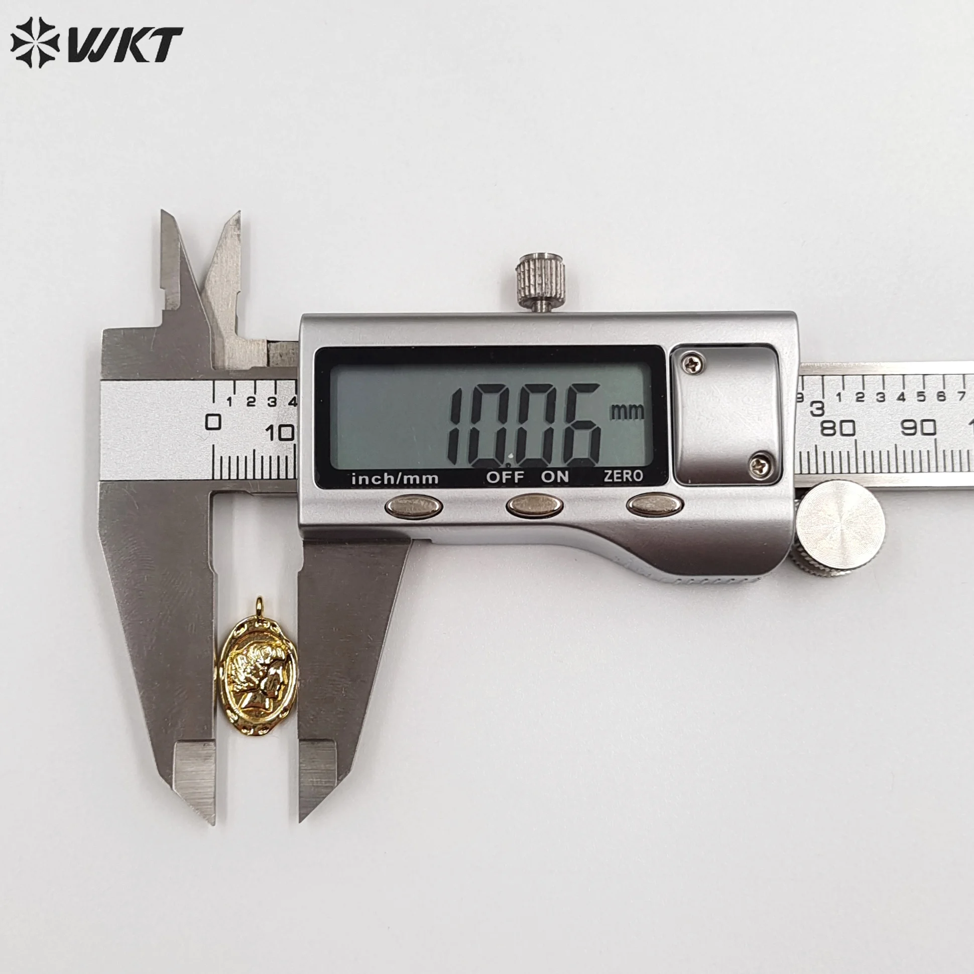 Шармы WKT из желтой латуни 18К золото 10 мм