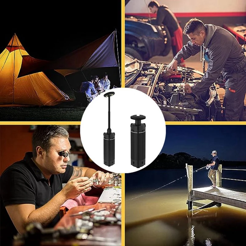 Портативный фонарь для кемпинга телескопический светодиодный рабочий