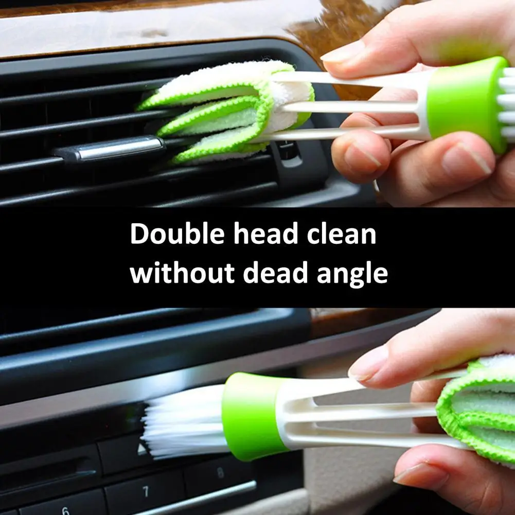

Universal Car Air Conditioner Vent Slit Cleaner Brush Double-Headed Dust Remover Bristle Car Outlet Cleaning Brush