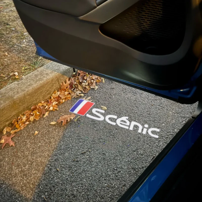 Для Renault Megane Scenic Twnigo Twingo Captur светодиодные двери автомобиля Добро пожаловать