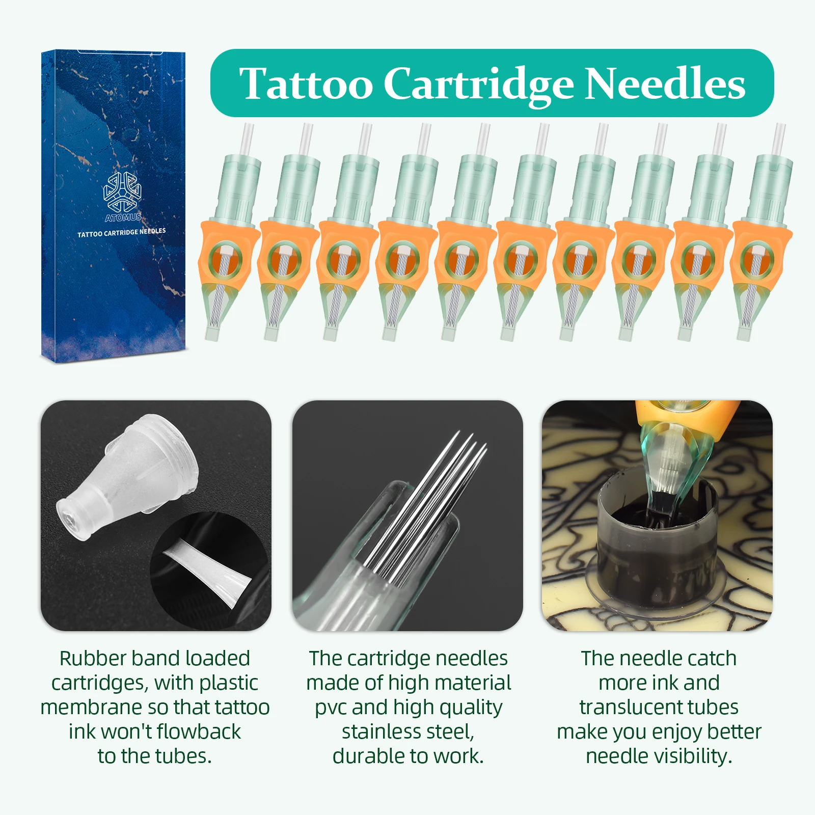 Полный комплект ручек для татуировки игла картриджа боди-арта роторный пистолет