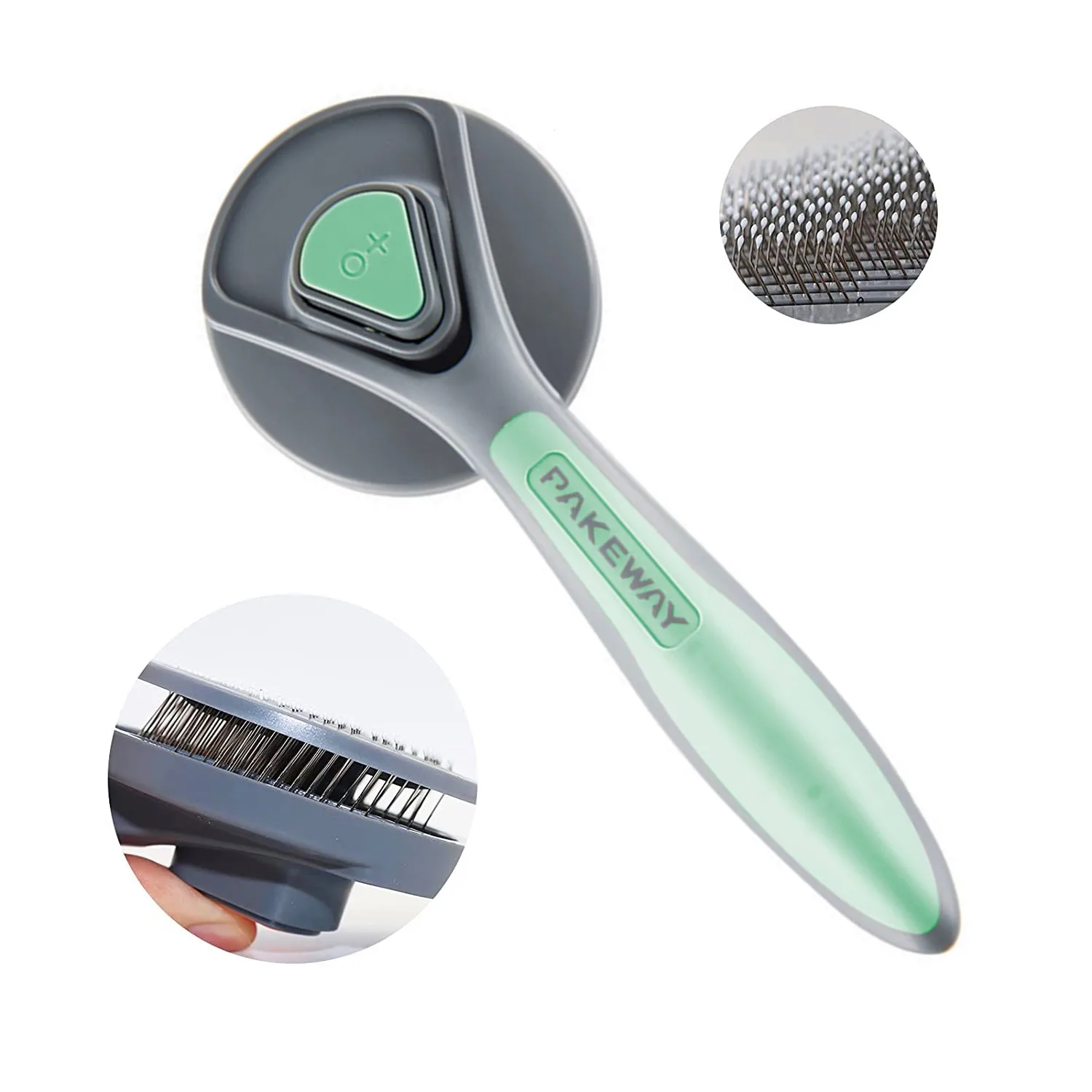 

Щетка для вычесывания питомцев, расческа для шерсти кошек и собак, Массажная щетка для груминга Специальная игла для вычесывания и груминга...