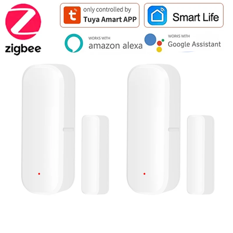 

Tuya ZigBee Door & Window Sensor Detector Tuya Smart Life App Home Security Protection Alarm Smart Home Door Magnet Automation