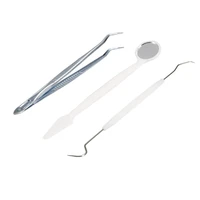 dental mirror disposable dentist prepared tool set plastic dental probe tweezer scarf oral care dental instrument kit