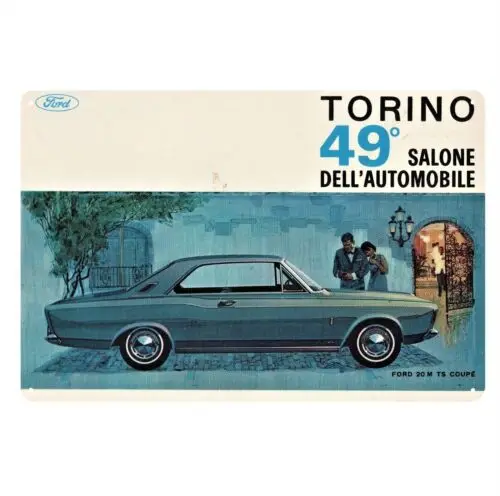 1b металлический плакат автомобиля Ford Torino жестяная вывеска 20x30 см