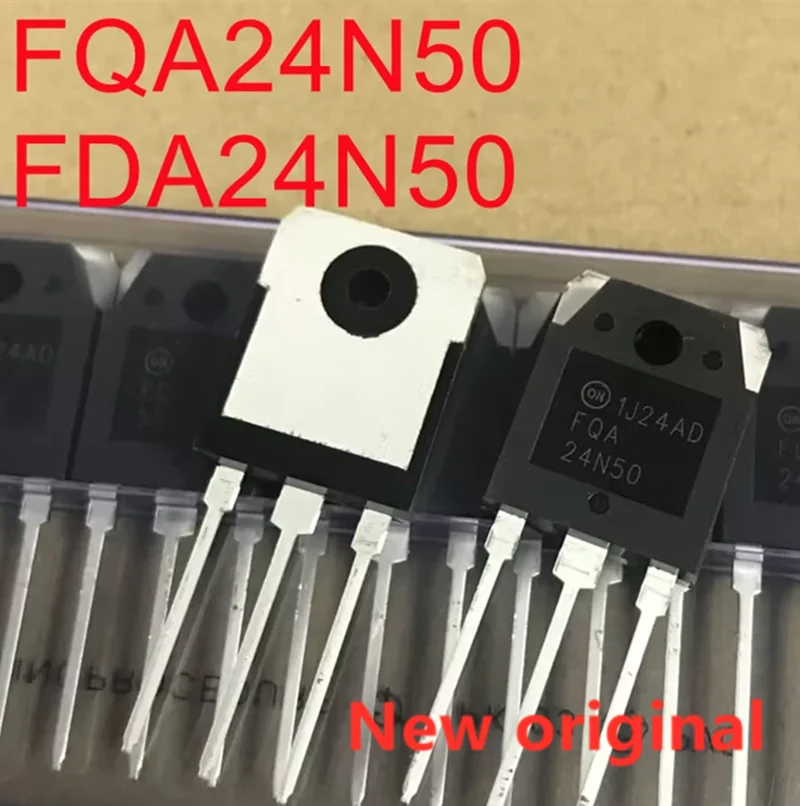 

10PCS/Lot 100% Real Original New FQA24N50 24N50 FQA24N50F FDA24N50 FDA24N50F FHA24N50 TO-3P 24A 500V Power MOSFET Transistor