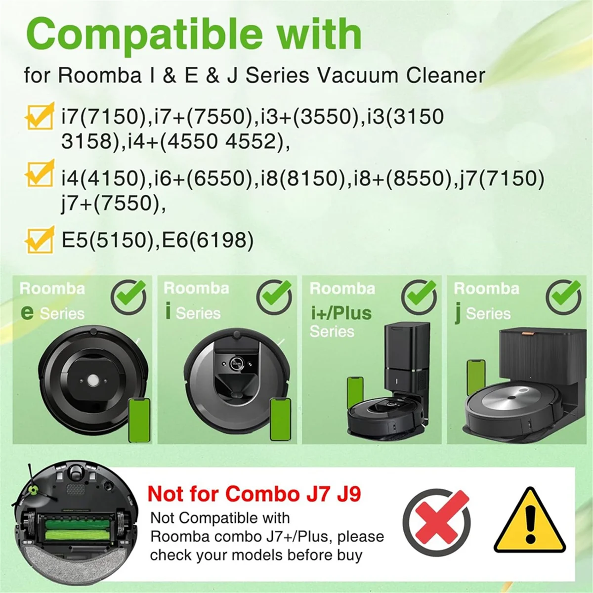 Аксессуары для пылесоса IRobot Roomba E5 I3 I7 J7 I4 + I6 I8 +/Plus E6 E7 E &amp I J