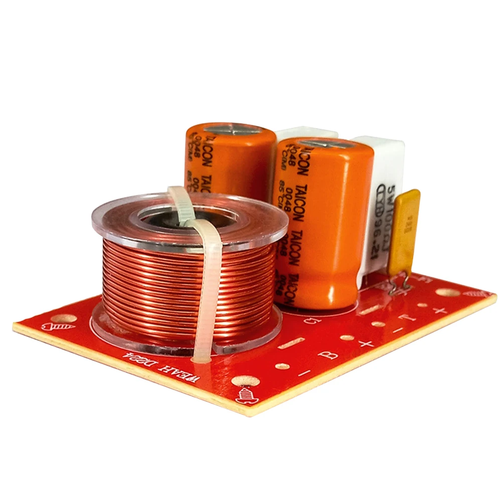 

2pcs/set Stereo Audio For Speaker Treble Bass Home Theater 16mm Capacitor DIY Frequency Divider Filter Circuit Replacement Parts