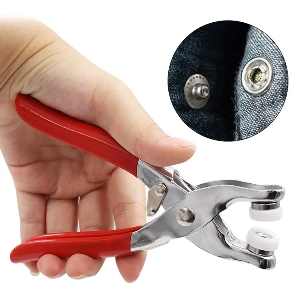 

Professional 9.5mm Open-ring Cap Gripper Grip Prong Stainless Steel Snaps No-sew Button Fasteners Studs Fastener Pliers
