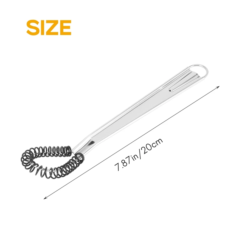 Big Deal 3 Pack Stainless Steel Mini Egg Whisk, Handheld Mil