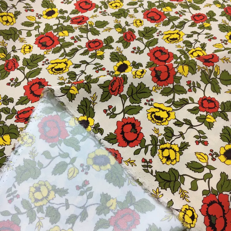 Роскошная брендовая бежевая имитация шелка стрейчевая атласная ткань высокого