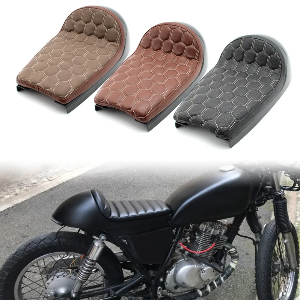 

Универсальное мотоциклетное сиденье для кафе, гоночное сиденье в стиле ретро, основание, винтажная подушка, седло для шифратора для Honda, BMW, Suzuki, Kawasaki