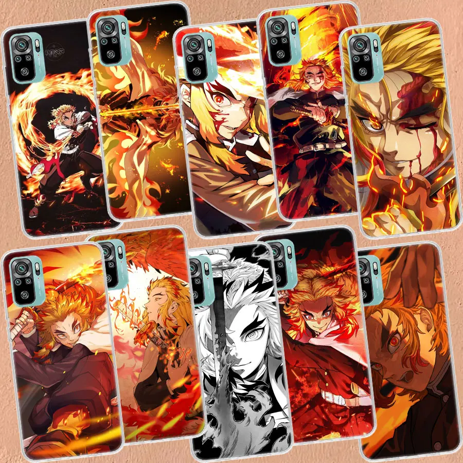 

Demon Slayer Rengoku Kyoujurou Phone Case For Xiaomi Redmi 10 9 Prime 8 7 6 10A 10C 10X 9A 9C 9T 8A 7A 6A S2 K20 K30 K40 Pro Cap