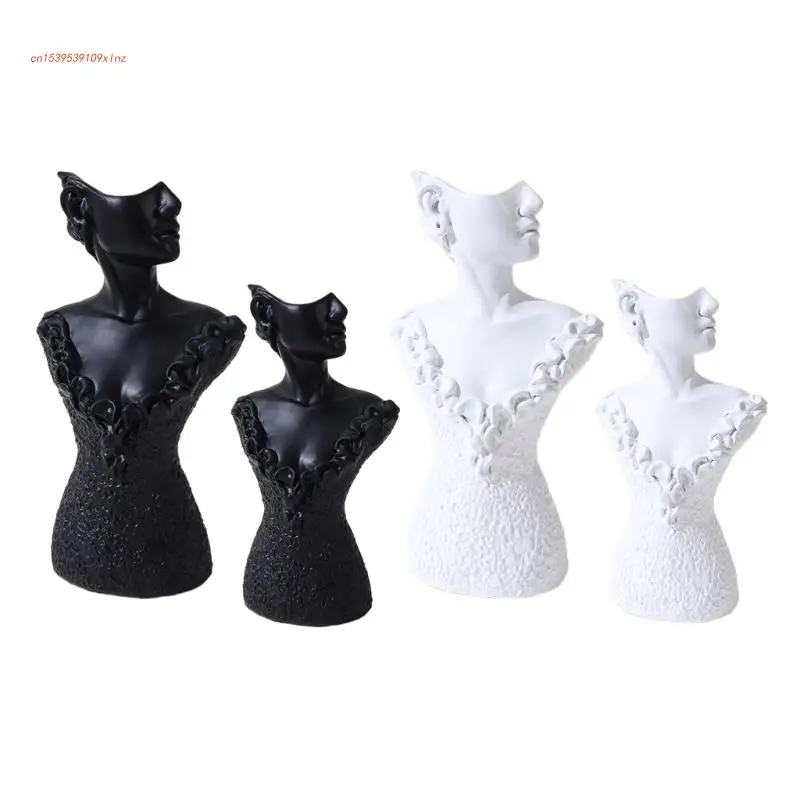 

Resin Material Necklace Pendant Earring Chain Display-Case Mannequin Stand