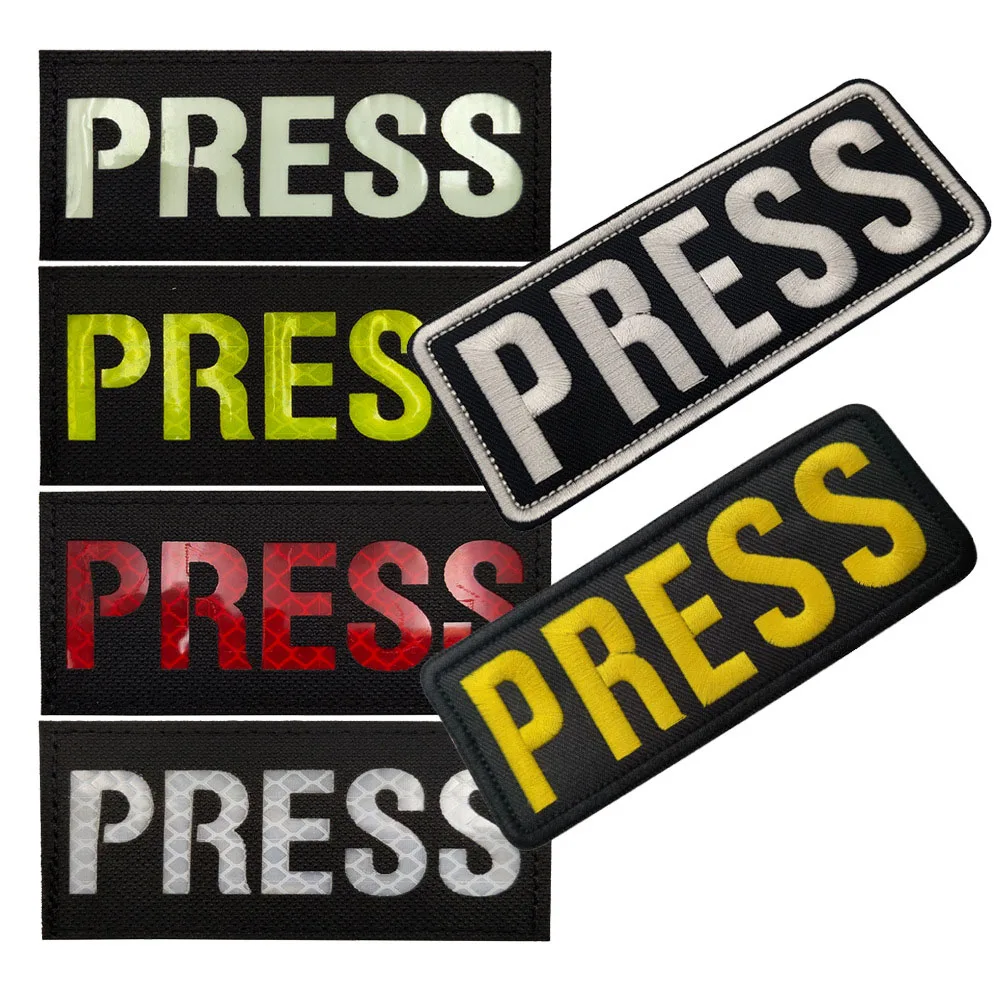 

PRESS Patch IR Infrared Reflective Patches Tactical Army Military Emblem Appliqued Embroidered Badges For Clothing Hat Backpack