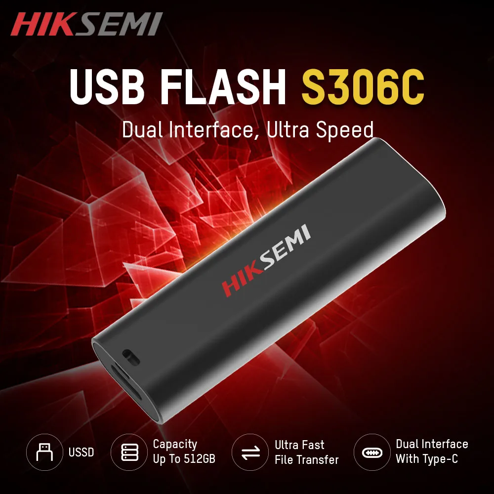 HIKSEMI USB 3.2 560MB/s High Speed Flash Drive Pen Drive Waterproof Flash Disk Mini Memory Sticks 512GB U Disk Pen Drive