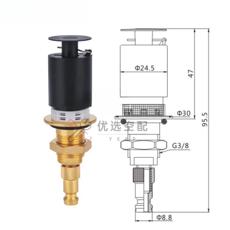 

Автоматический сливной клапан 2901056300 Автоматический сливной клапан Atlas Copco для воздушного компрессора JADV-atlas-G17 JADV-atlas-G20