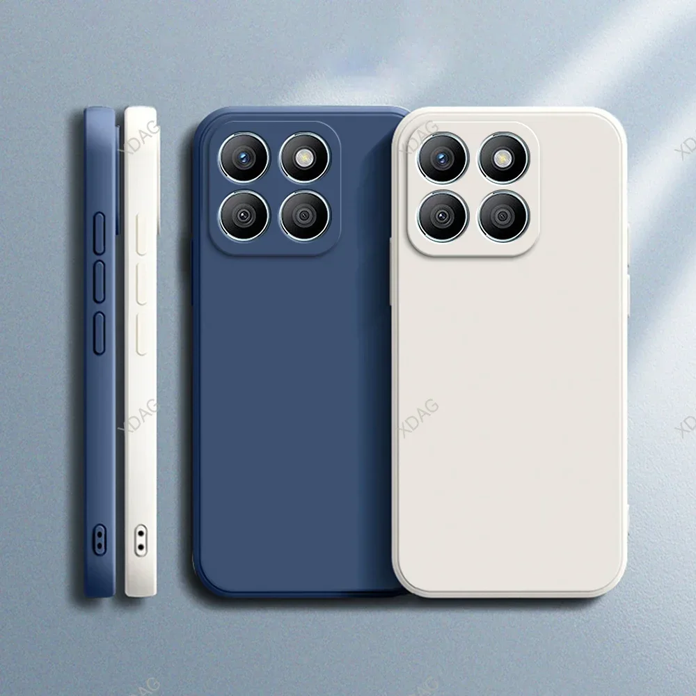 Квадратный жидкий силиконовый чехол для телефона Honor X8b 6 7 дюйма LLY-LX1 LLY-LX2 LLY-LX3