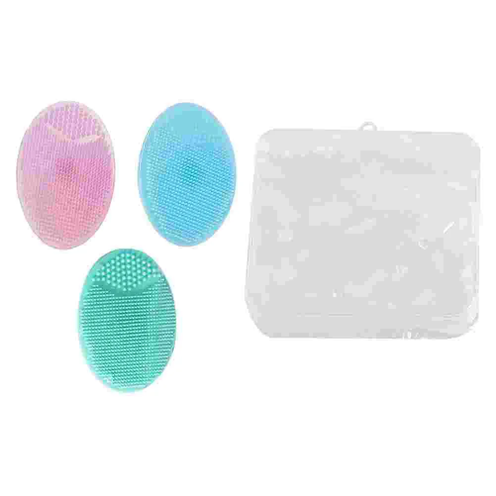

1 Set of Baby Bath Brush Silicone Brush Silicone Scrubbers Cleaning Supplies