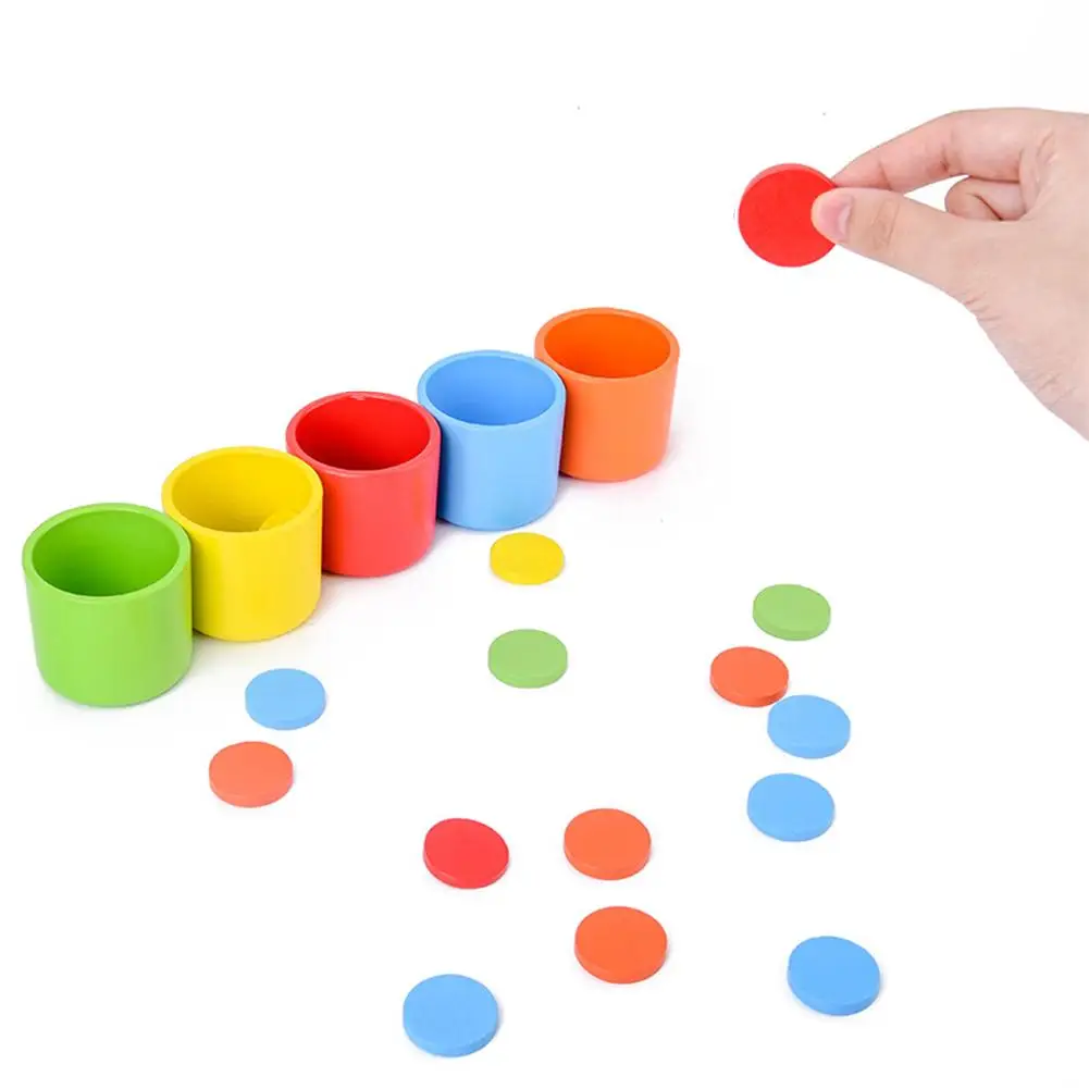 Деревянные цветные игрушки для классификации подходящие детей детская игра