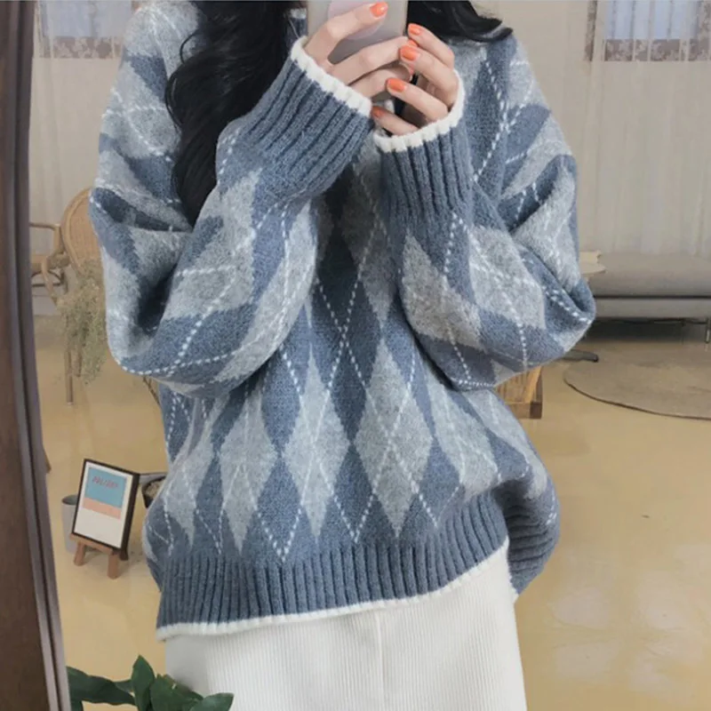 

Lazy wind pullovers female in the autumn of 2022 the new easing han edition little ling sweater coat thickening
