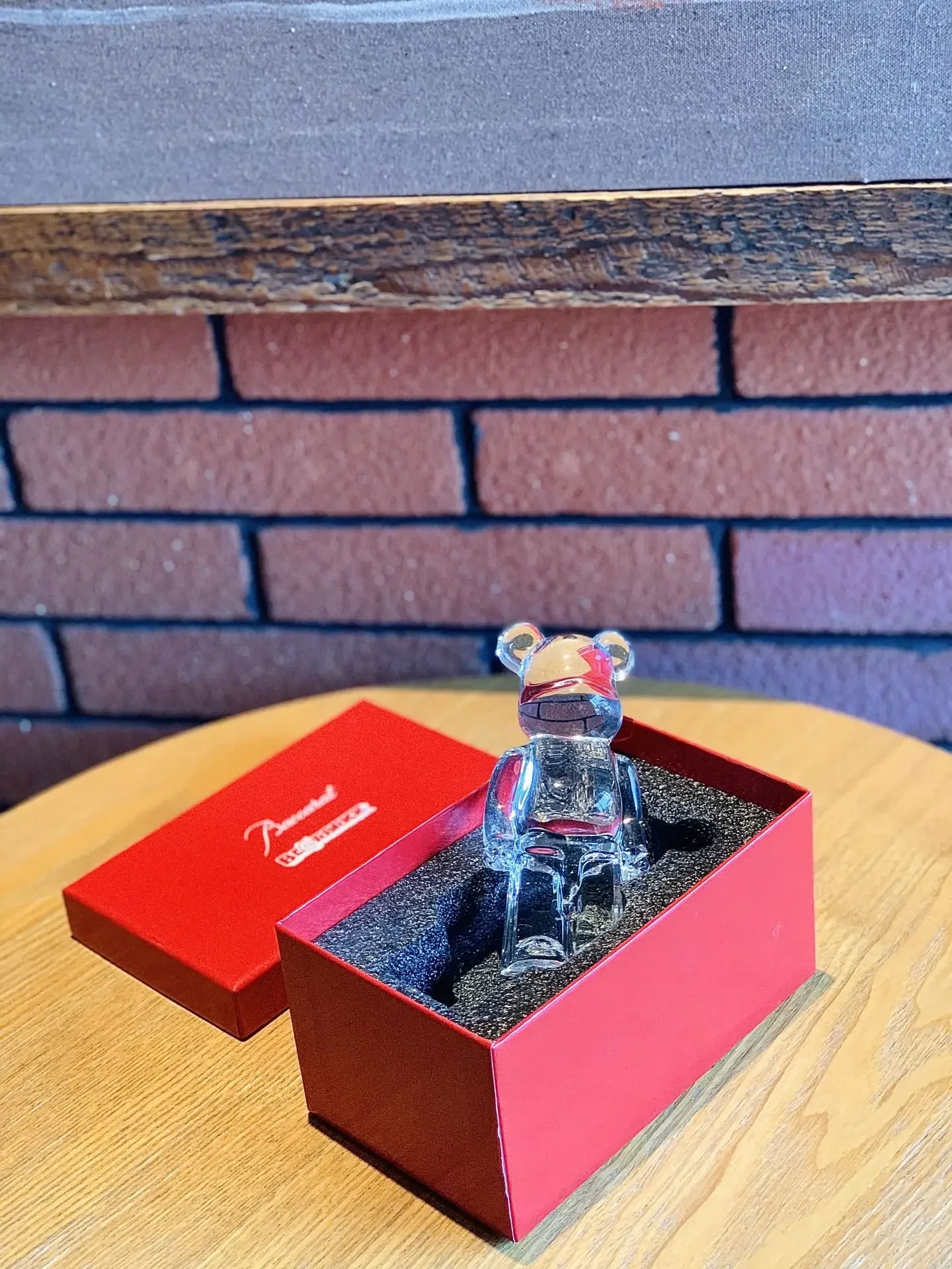 

Crystal Bear Bear 200% 14.3cm Transparent Color Black Building Block Bear Trend Doll Decoration Gift Home Decoration Accessories