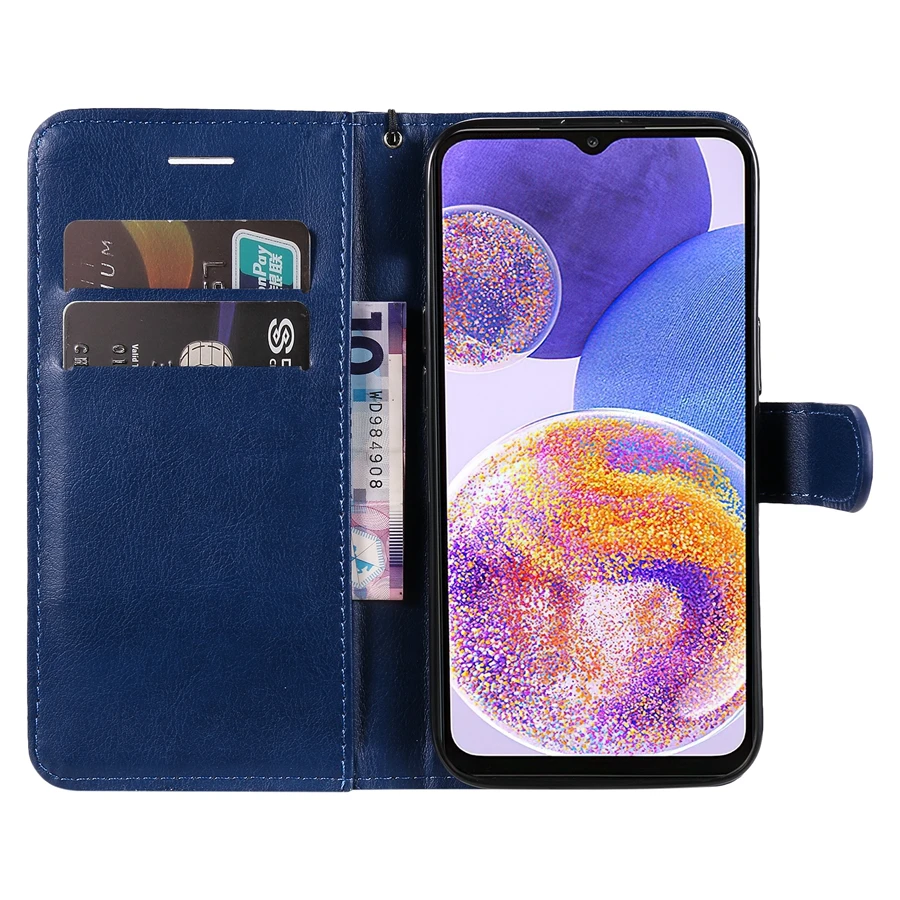 Фото Новый кожаный флип-чехол для Samsung Galaxy A03 Core A12 A13 A23 A32 A33 A51 A52 A53 A71 A72 A73 S22 Ultra S21 Ultra S20 FE S10 №2
