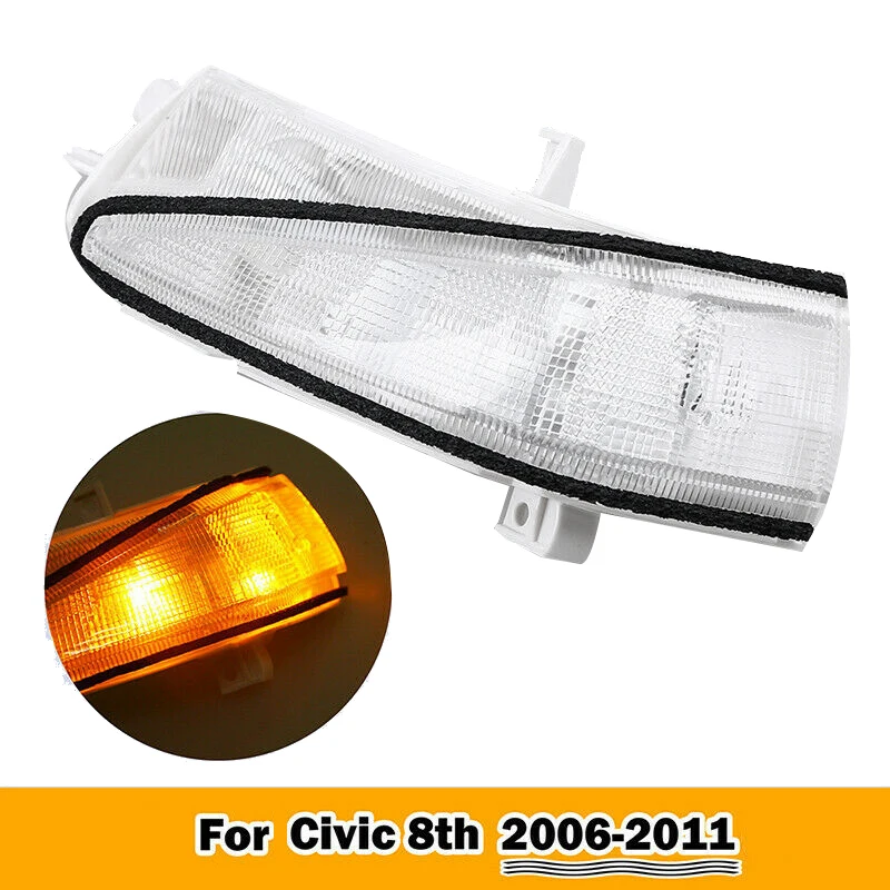 

Pair Rearview Mirror Light Turn Signal Indicator Lamp for Honda Civic FA1 FD1 FD2 2006-2011 34350-SNB-013 34300-SNB-013