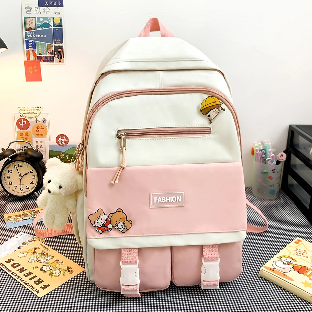 Fashion Backpack Canvas Women Anti-theft Shoulder Bag Tote School For Teenager Girls Backapck Female | Багаж и сумки