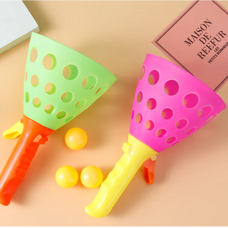 

New Double Outdoor Fun Catch The Ball Toys Set for Children Catapult and Catch Ball Game Skills Sports Toy Juegos Para Niños