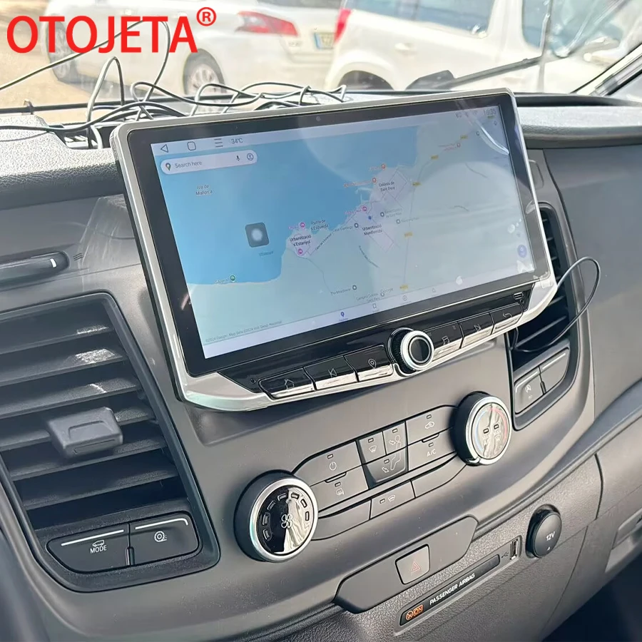 10 88 дюймовый Android 14 экран для Ford Transit T250 2022 Стерео GPS Carplay Автомагнитола