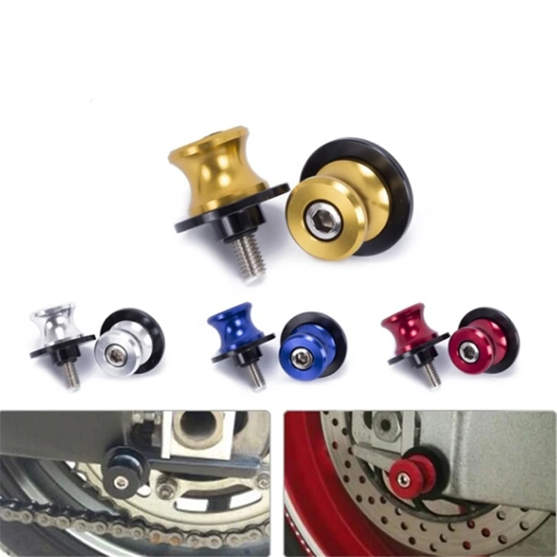 

2pcs Universal 8 Mm CNC Swing Arm Spools Sliders Motorcycle Starting Screw Nail Body Work Motorcycle Parts