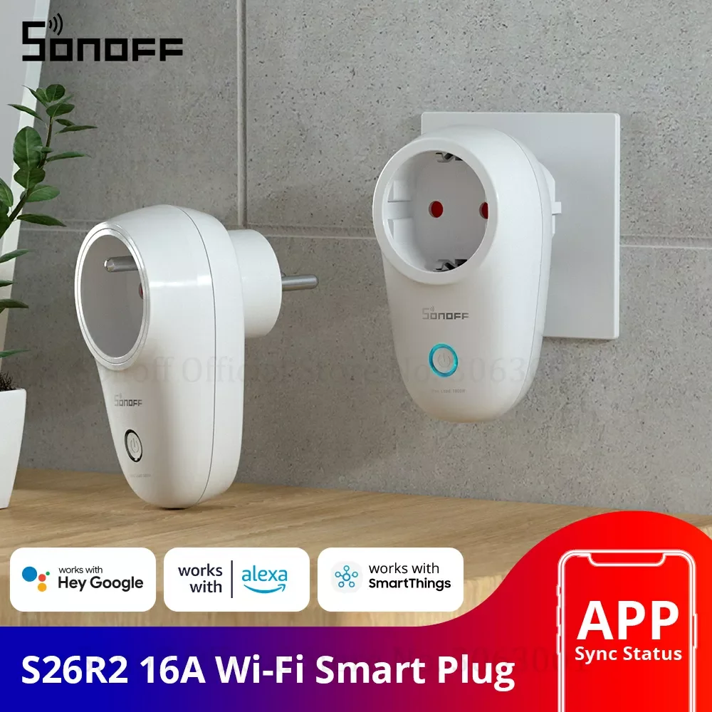 

2023NEW S26 R2 WiFi Smart Plug 10-16A Power Socket EU/US/UK/CN/AU/IL//IT/BR Wireless Timing Voice for Smart Home Control