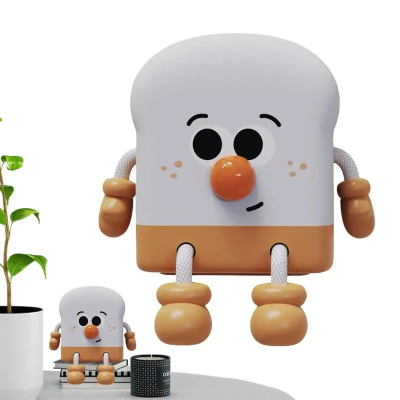

Nightlights For Children Toast Lamp Phone Holder Nursery Light USB Rechargeable Cute Lamp Phone Holder Adjustable Brightness Tap