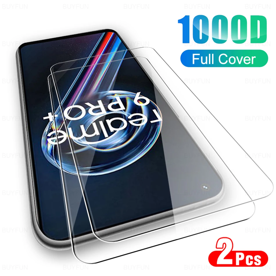 

2Pcs Screen Protector Tempered Glass For OPPO Realme 9ProPlus 9Pro 9 Pro Plus 9Pro+ On For Realme9 Protective Film 6.4" RMX3392