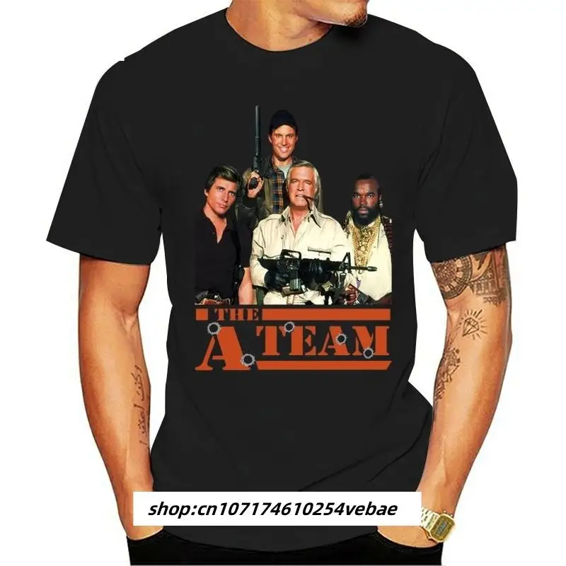 

The A Team V1 Tv Series T Shirt Black Brick Graphite men cotton tshirt summer brand teeshirt euro size