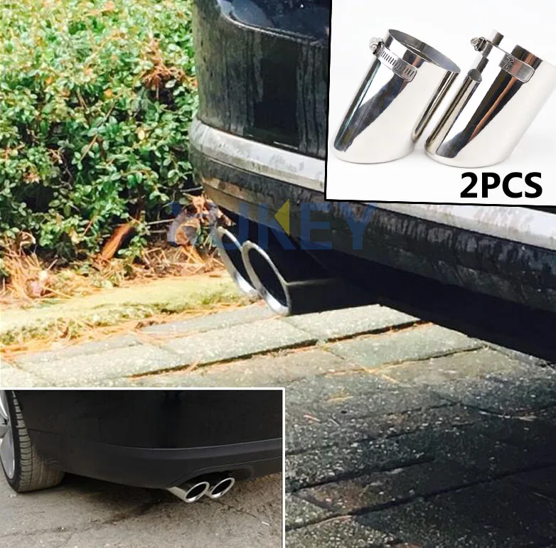 

2 шт. ВЫХЛОПНЫЙ НАКОНЕЧНИК ИЗ НЕРЖАВЕЮЩЕЙ СТАЛИ ДЛЯ VW PASSAT B6 3C 2005~2010/CC 2009~2012/EOS ГЛУШНИК ЗАДНЯЯ ТРУБА КОЛЬЦОВАЯ ХРОМИРОВАННАЯ ОБЫЧАЯ КРЫШКА