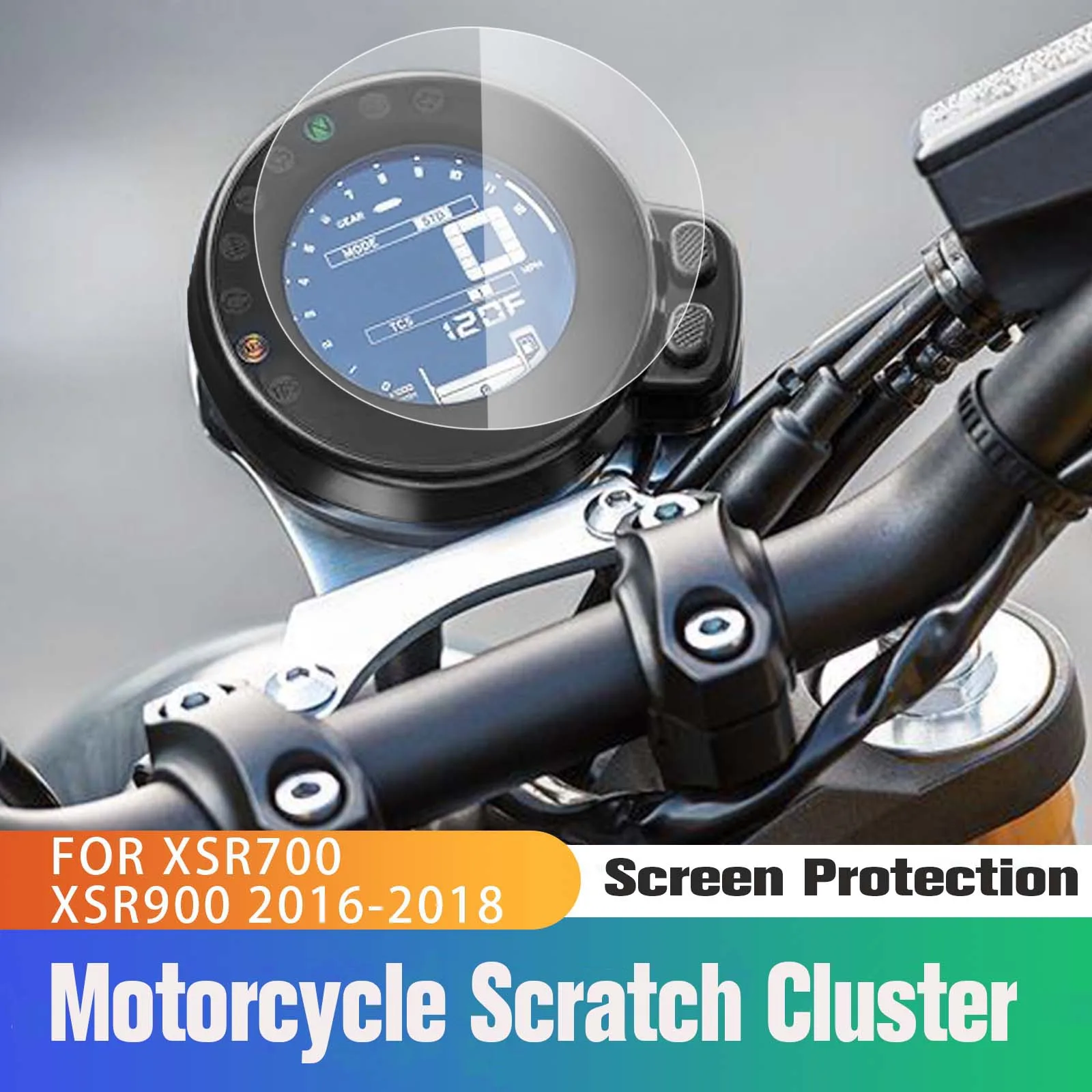 

Для Yamaha XSR700 XSR900 XSR 700 XSR 900 2016-2018 Защитная пленка для экрана от царапин защитная пленка для мотоцикла защита спидометра