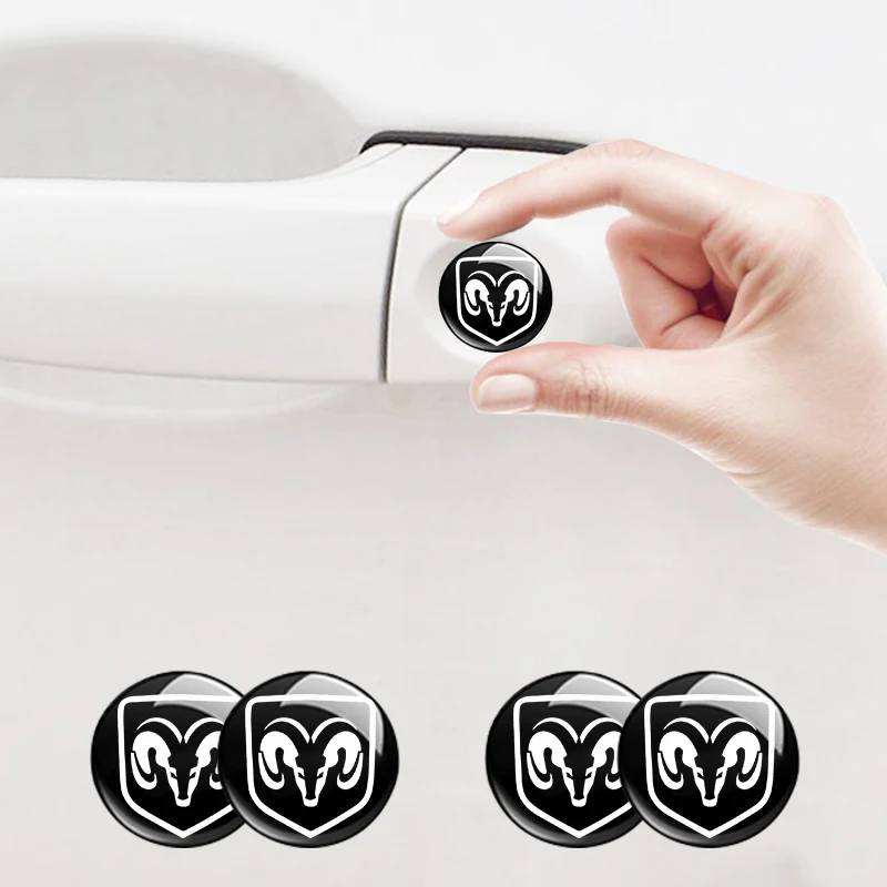 

Car Door Lock Keyhole Anti-blocking Protection Stickers Interior Accessories For Dodge Caravan Neon Viper Demon RAM Challenger