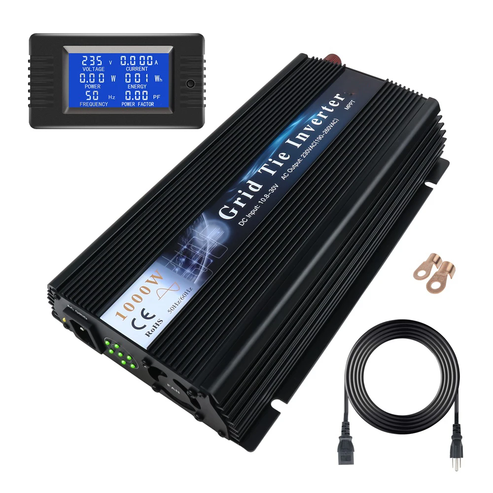 Mppt Casa Inversor Solar 10.550vdc no Inversor de Onda Senoidal Pura do Inversor do Laço da Grade Microinversor 120v 230v ac para o Painel do pv 1000w